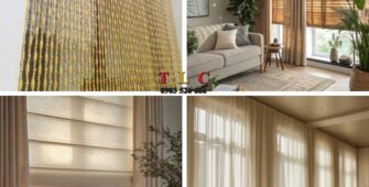 các loại rèm cửa màu be phổ biến