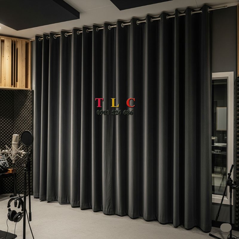 rèm cách âm cho studio thu âm