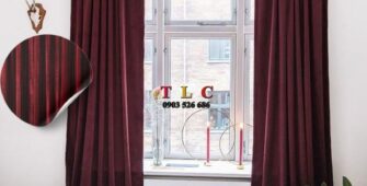 rèm cửa phòng ngủ chọn rèm vải dày như chất liệu nhung