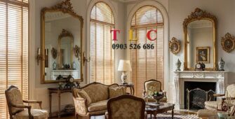 rèm gỗ tân cổ điển