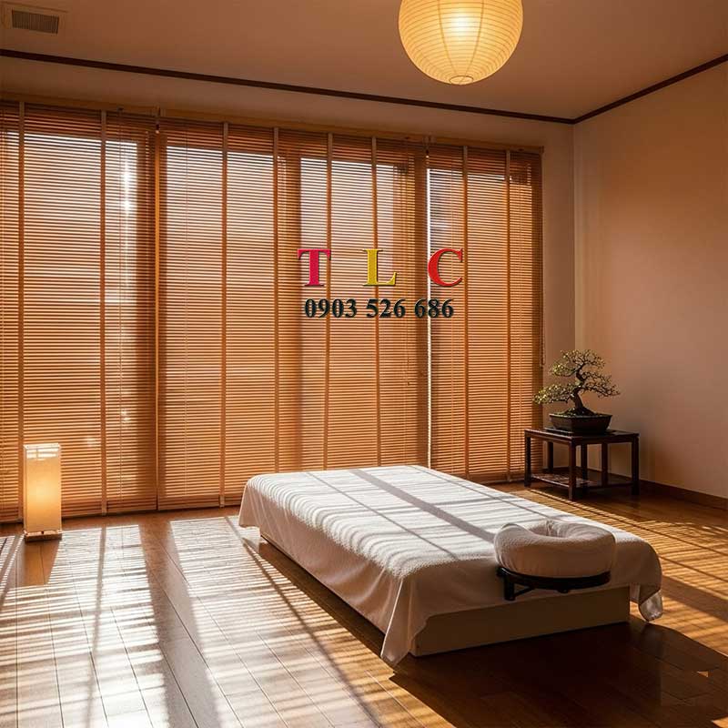 rèm gỗ spa