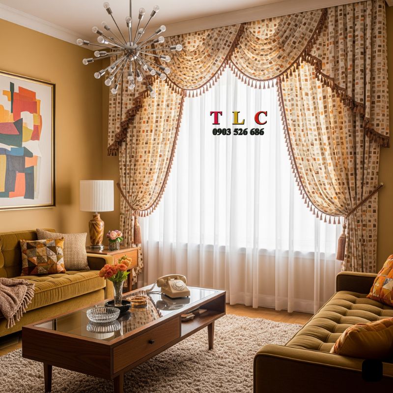 kích thước chuẩn xác cho rèm cửa phòng khách